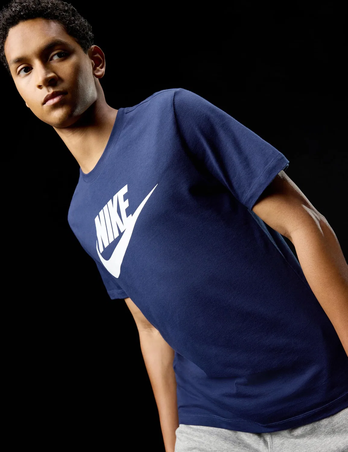 Мужская футболка хлопковая NIKE Club NIKE, Blue — фото 2