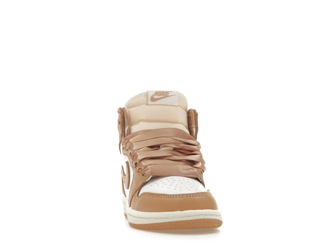 Детские кроссовки с высокой посадкой Jordan 1 Retro High OG Jordan, Praline/White/Sail — фото 2