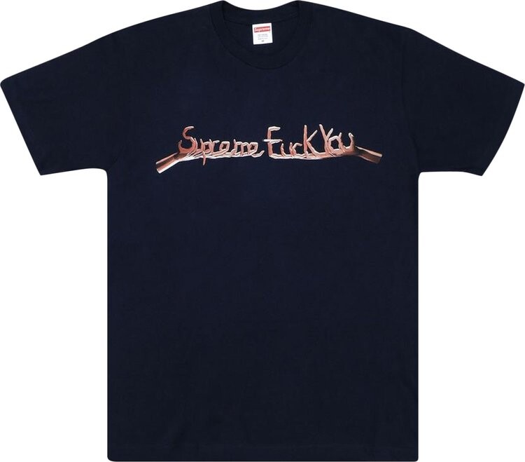 

Футболка Supreme f*ck You Tee 'Navy', синий
