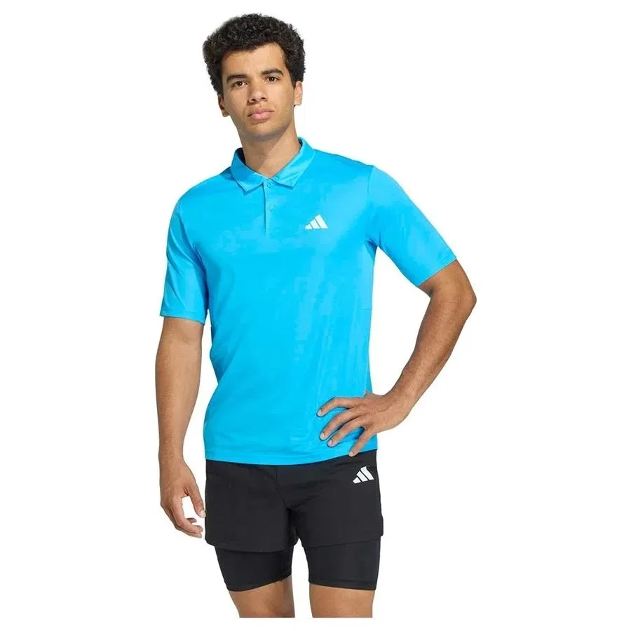 Мужское поло с коротким рукавом We Bas Polo adidas, Синий — фото 2