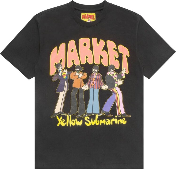 

Футболка Market x Beatles Yellow Submarine Pose Tee 'Black', черный