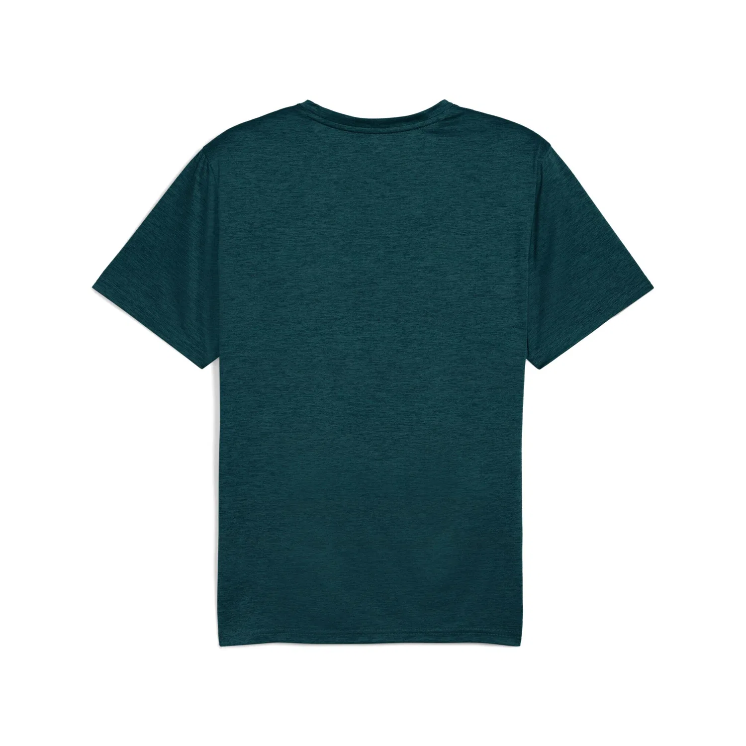 Детская базовая тренировочная футболка PUMA, Green Terrain Heather — фото 2