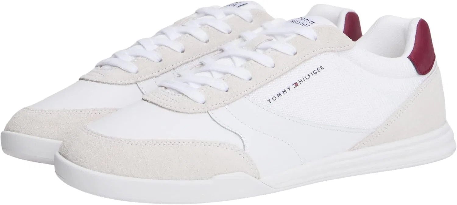 Мужские низкие кроссовки Tommy Hilfiger Lopro Cup Mix Fm0fm05683, White — фото 3