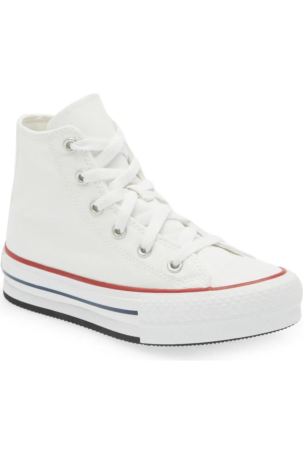 Детские кеды высокие на платформе Chuck Taylor All Star Eva Lift Converse, White/Garnet/Navy