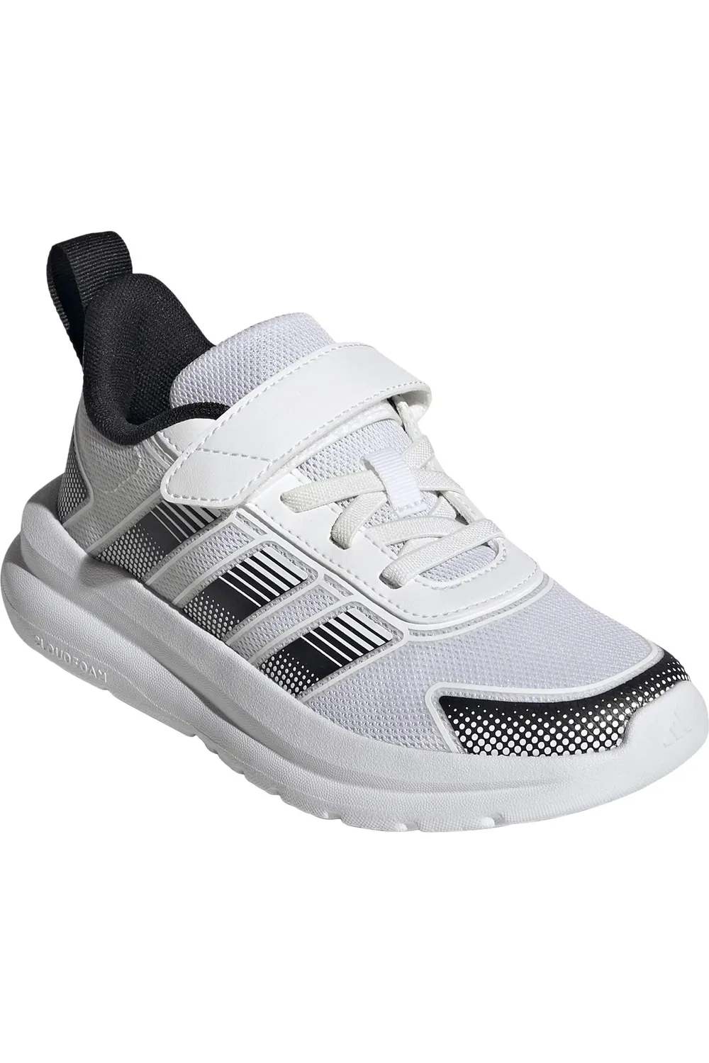 Детские кроссовки на амортизирующей подошве Tensair Run 4.0 adidas, белый/черный/белый — фото 2