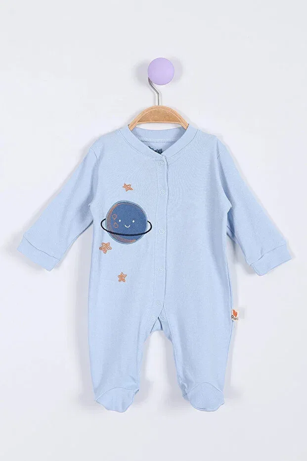 Детский комбинезон для мальчиков с принтом Cute Planet Maibella, Blue