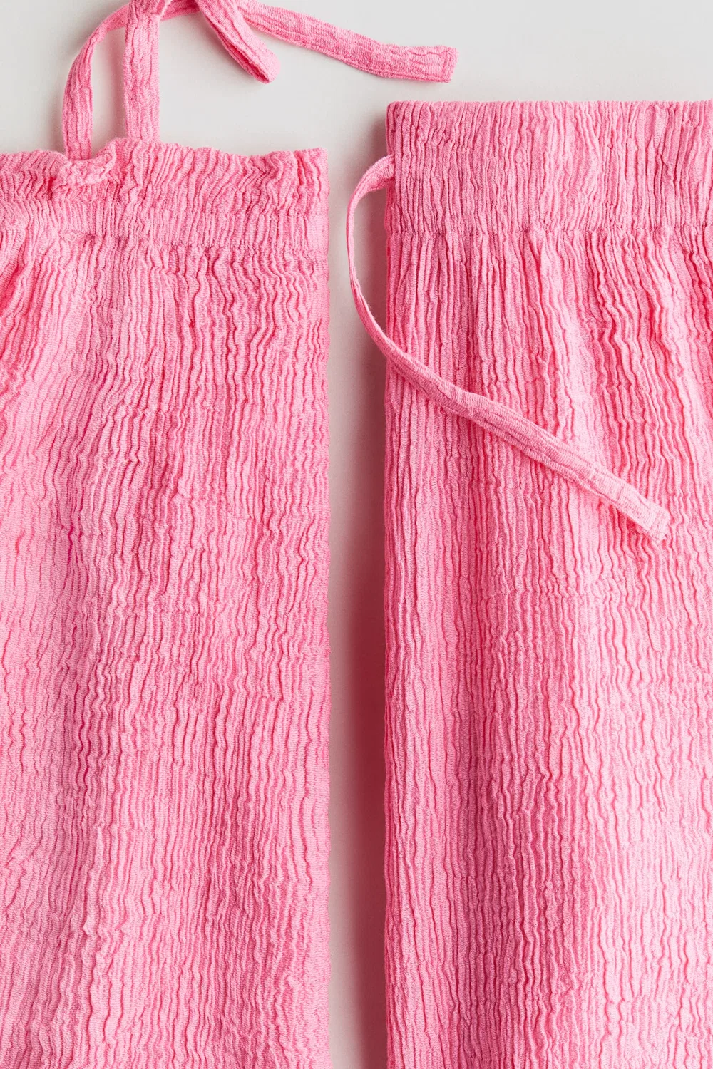 Комплект из 2 предметов с эффектом мятой ткани H&M, Knallrosa — фото 2