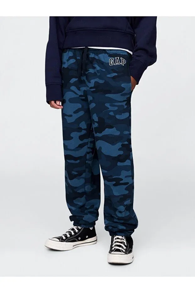 Детские спортивные штаны для мальчиков с принтом Gap, Blue-5005 — фото 3