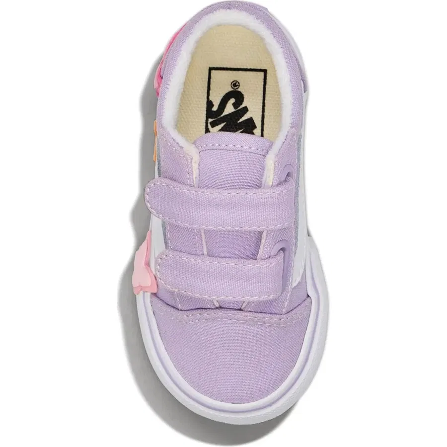 Детские кроссовки Vans Old Skool V Butterfly, Сиреневый — фото 2
