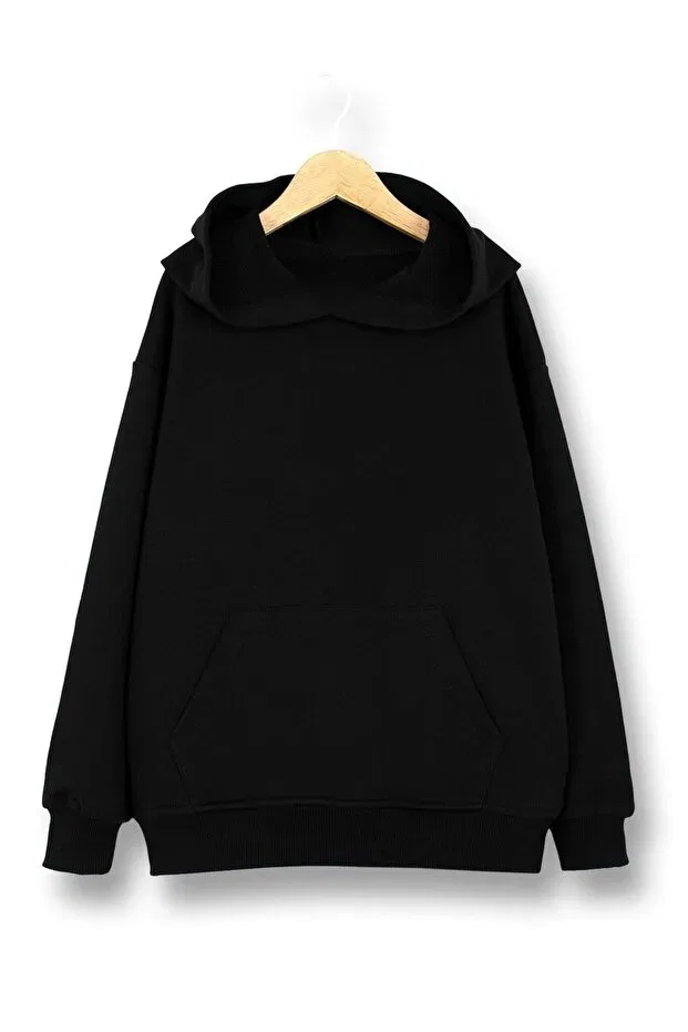 Детское худи для мальчиков хлопковое Ww Waka Waka Kids Store, Black — фото 2