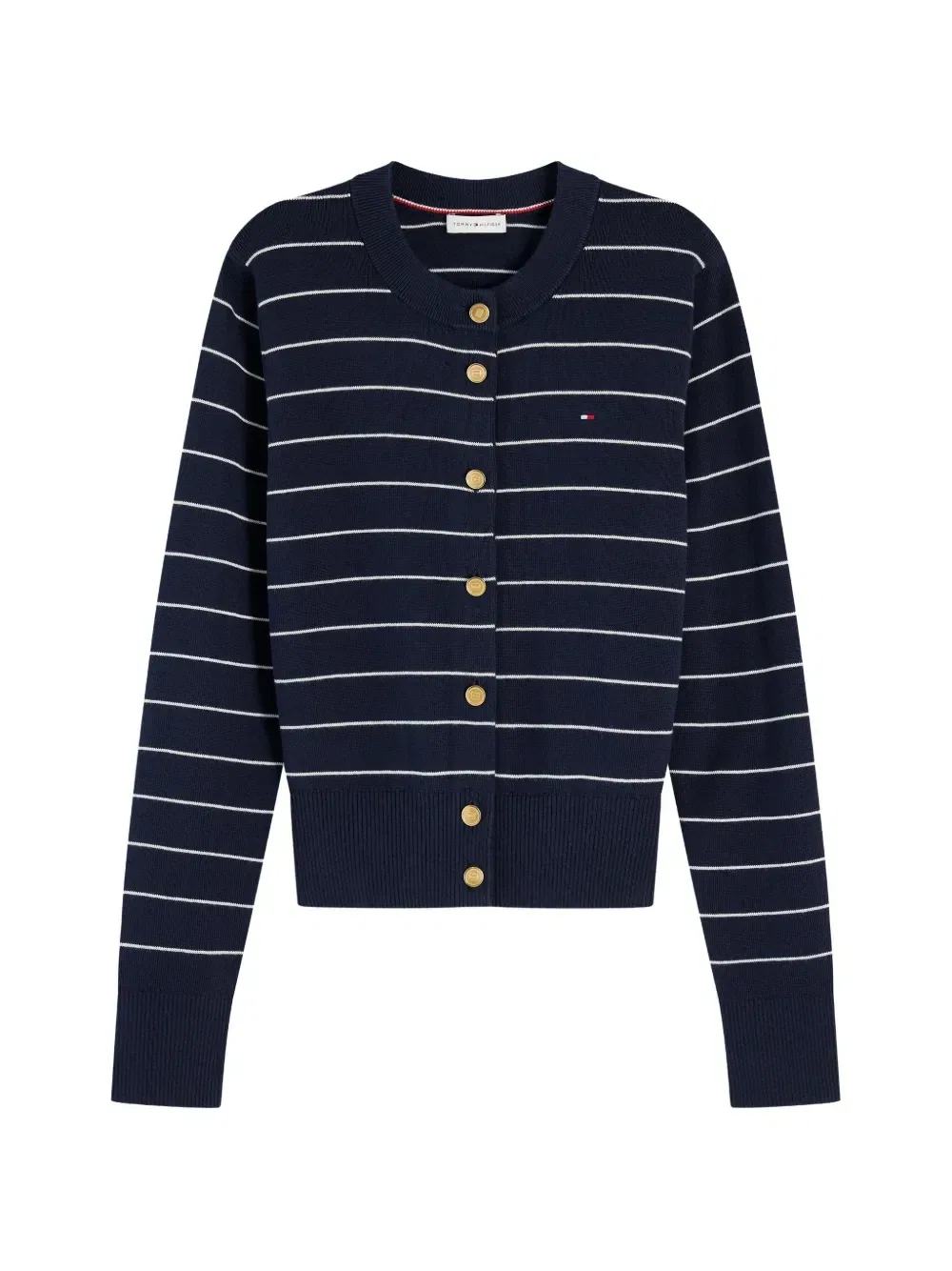 Кардиган в полоску на пуговицах Tommy Hilfiger, синий