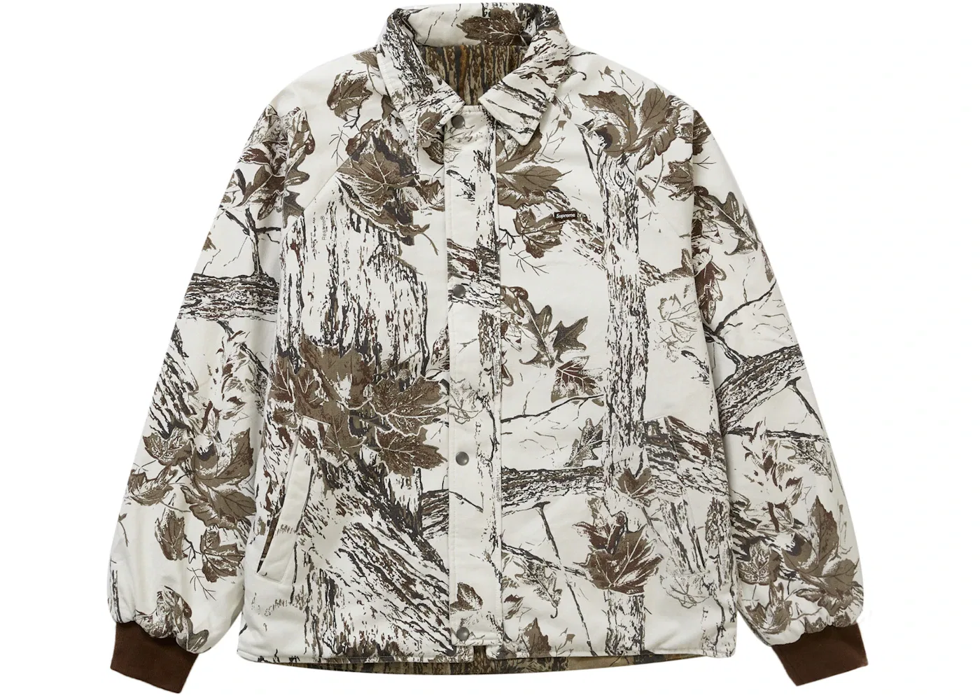 Мужская куртка-пуховик стеганая с принтом Supreme RealTree Snow Camo
