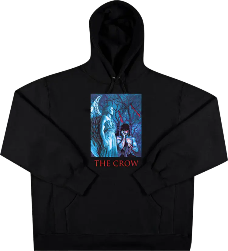 

Толстовка Supreme x The Crow Hooded Sweatshirt 'Black', черный