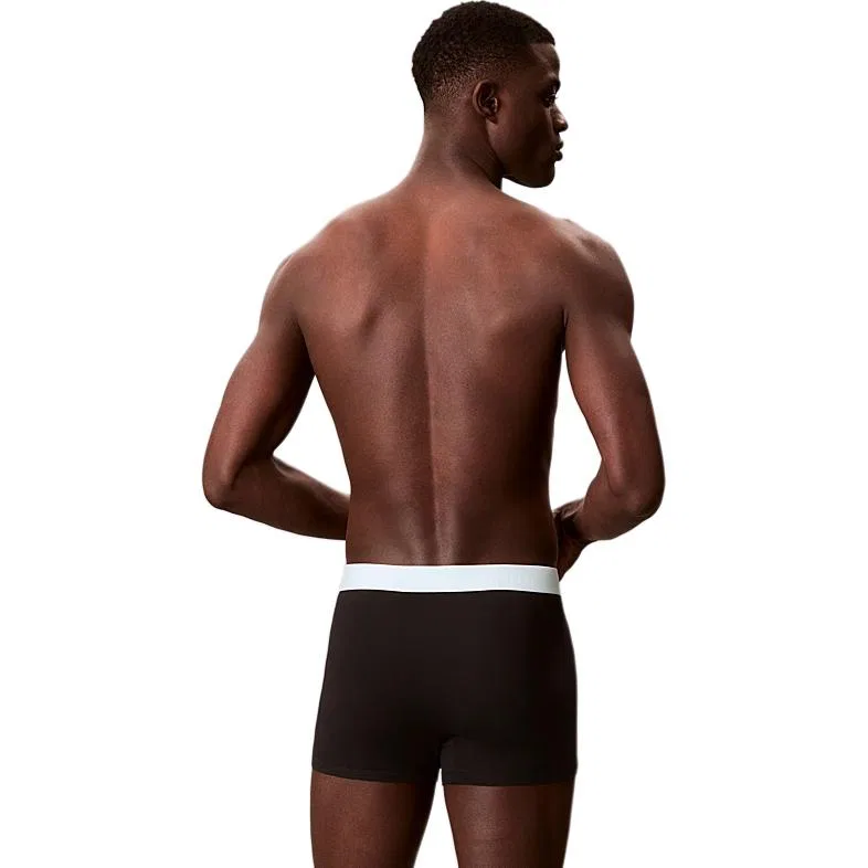 Мужской комплект трусов-боксеров из 3 штук Calvin Klein, 3 Pack (Black) — фото 4