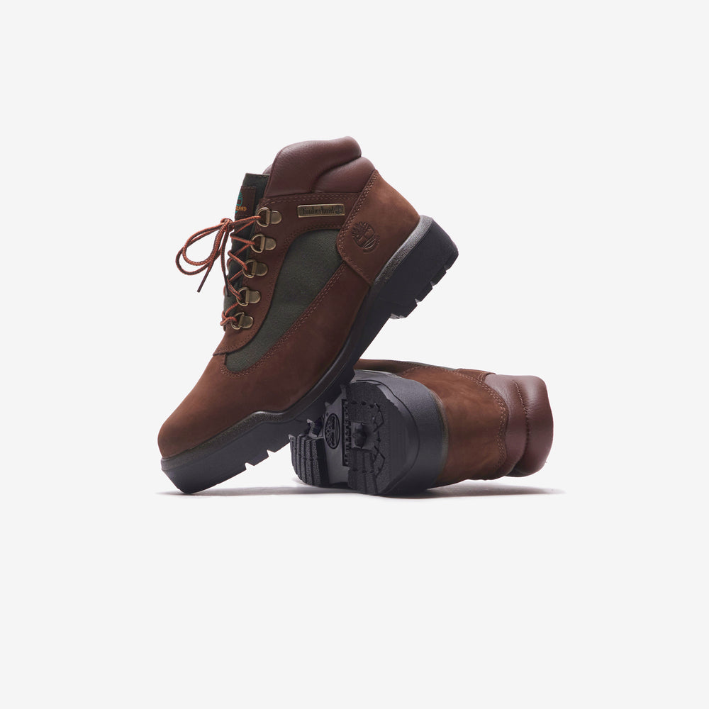 Мужские ботинки Timberland Field из нейлона и замши, коричнево-черный — фото 4