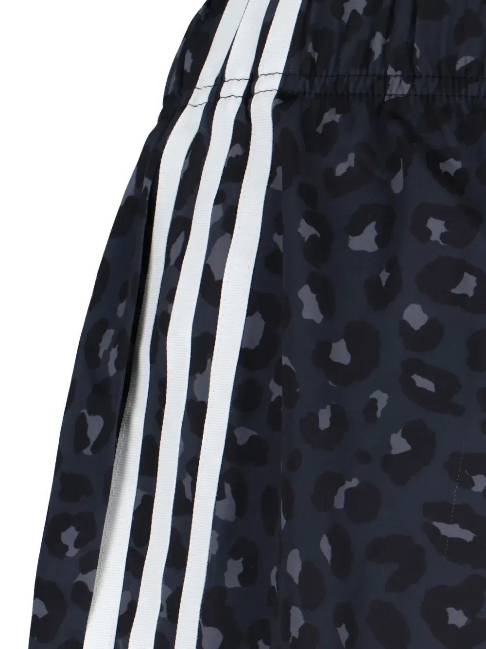 Спортивные брюки-палаццо Originals с леопардовым принтом adidas, серый — фото 4