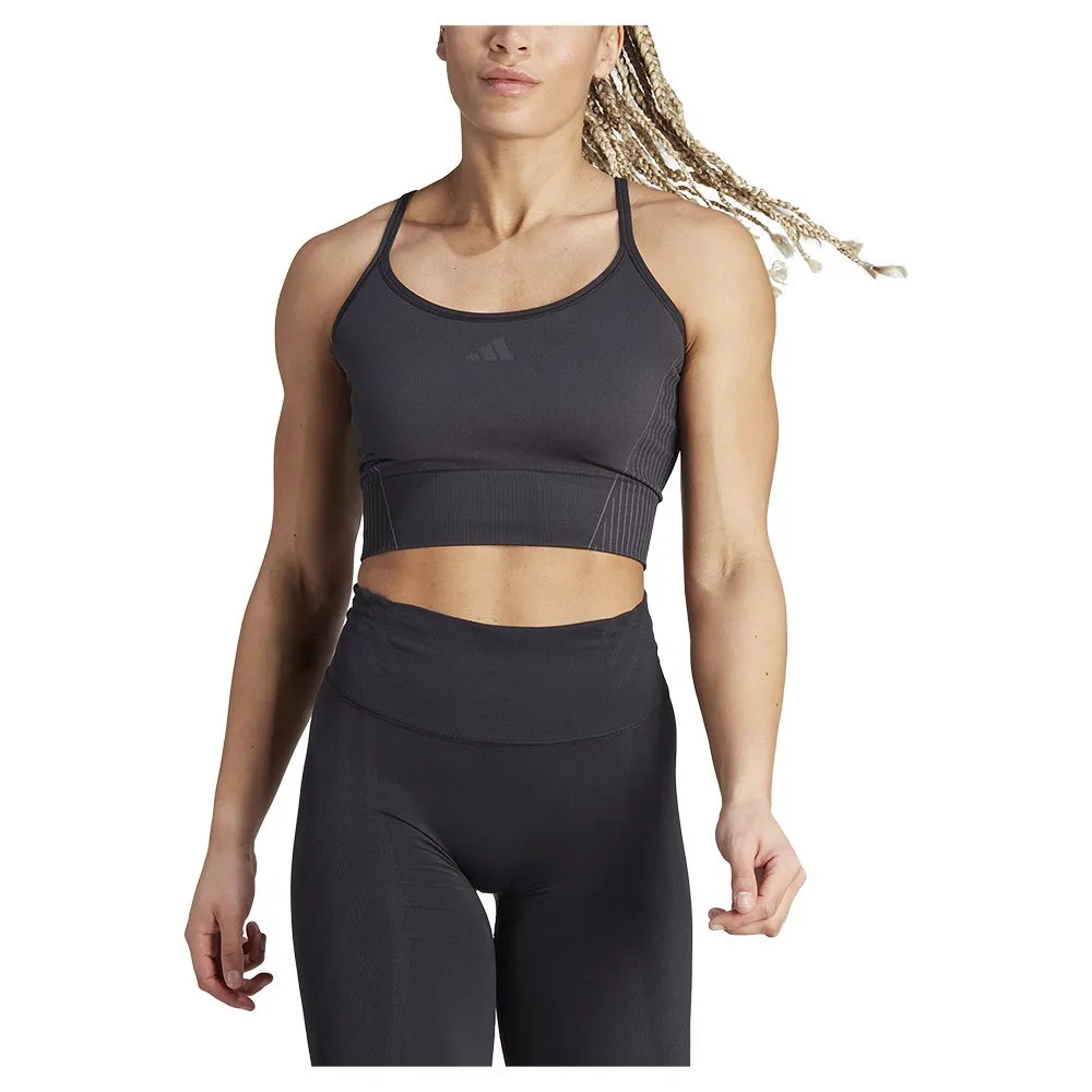 

Спортивный топ adidas Aeroknit, черный