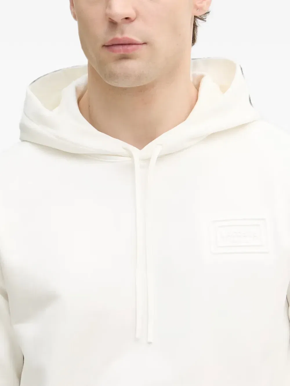 Толстовка Lacoste с логотипом-нашивкой, белый — фото 4