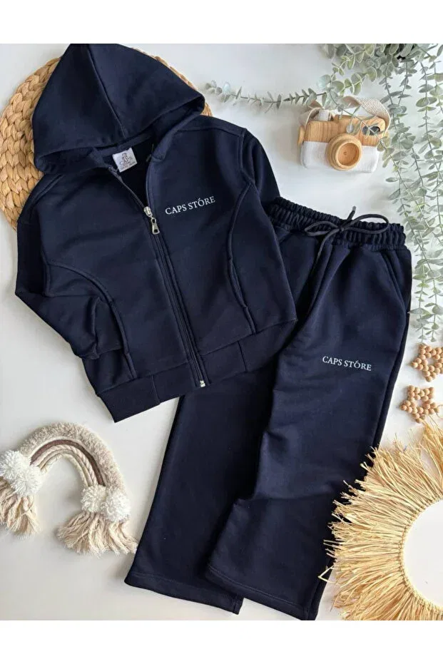 Детский спортивный костюм из хлопка Babili, Navy Blue