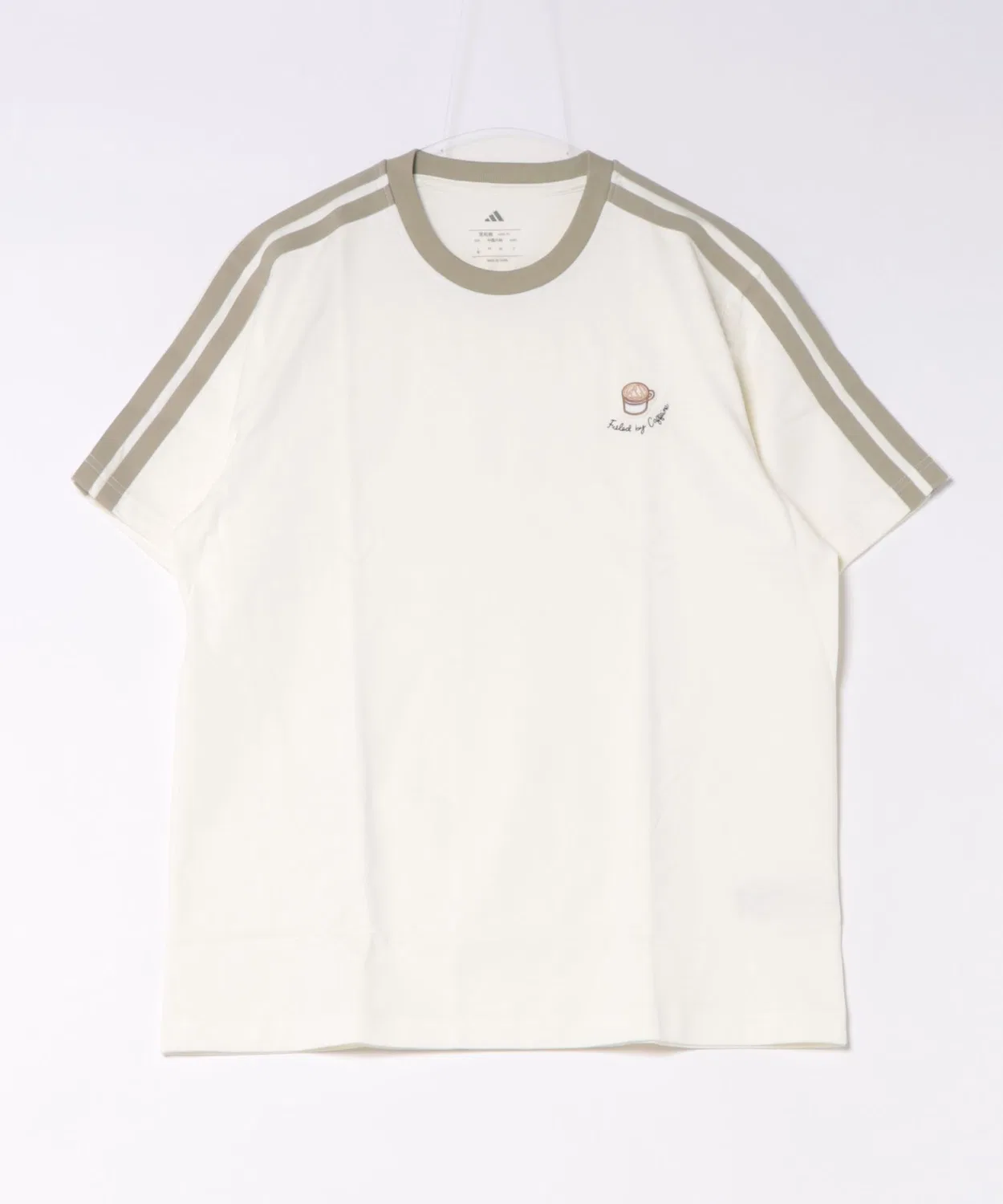 Мужская футболка с коротким рукавом, с принтом Adidas, Off White