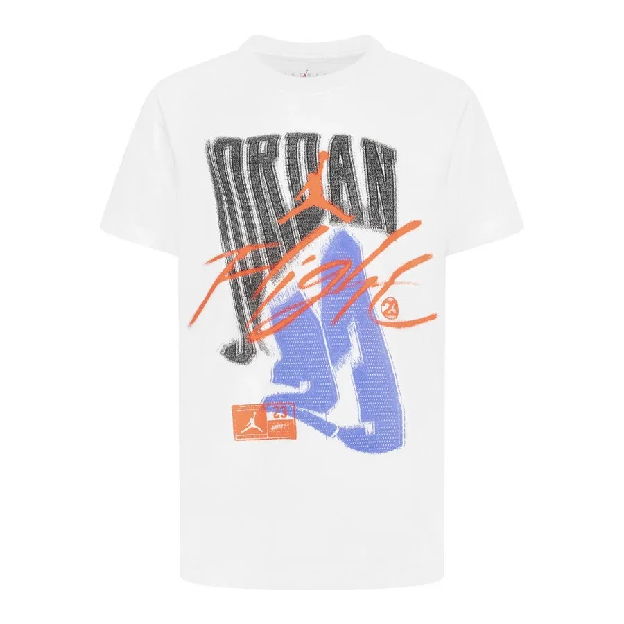 Детская футболка с принтом Jordan JDB Fadeaway Flight Ss Tee Nike, Черный