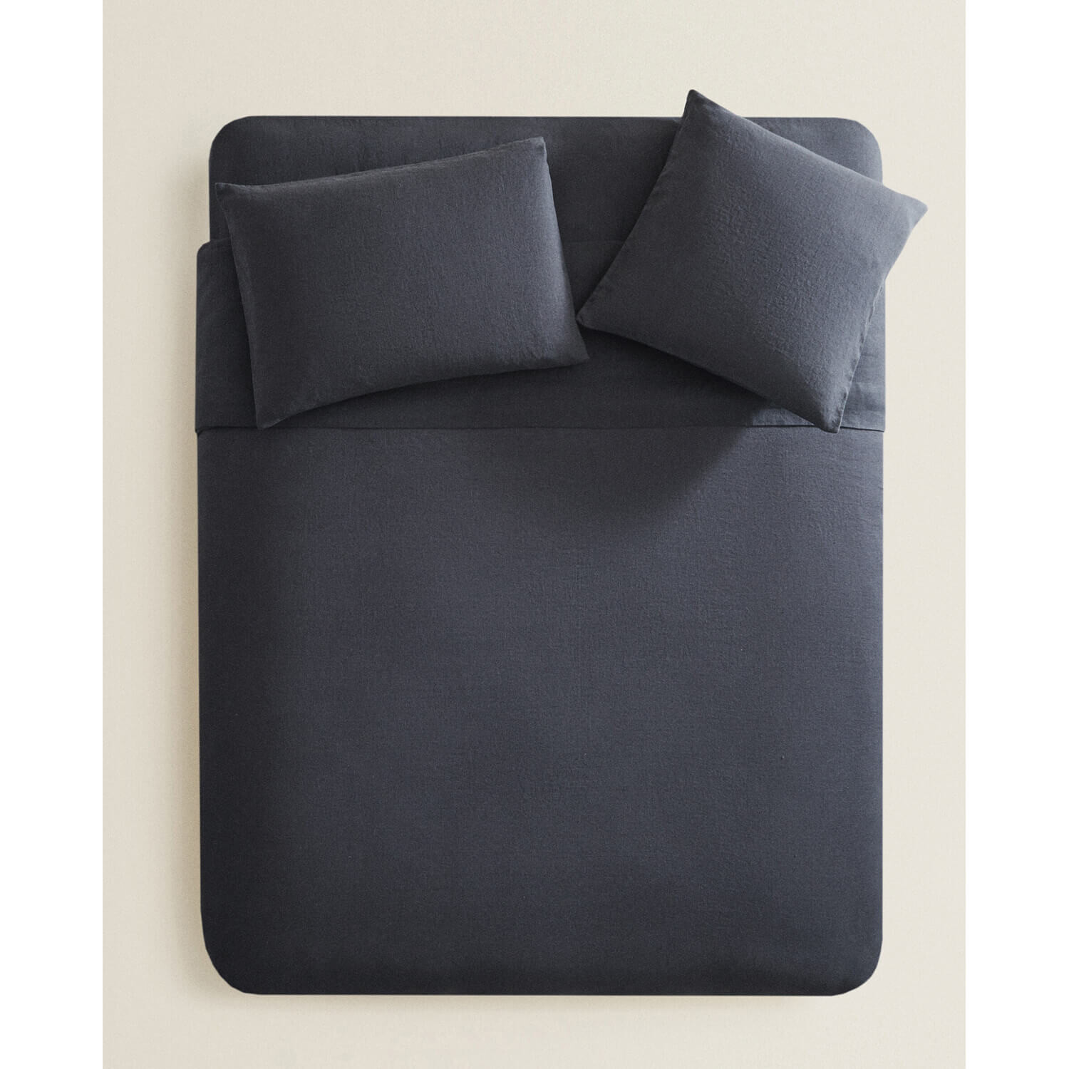 

Пододеяльник Zara Home Linen Duvet 310 г/м², темно-синий