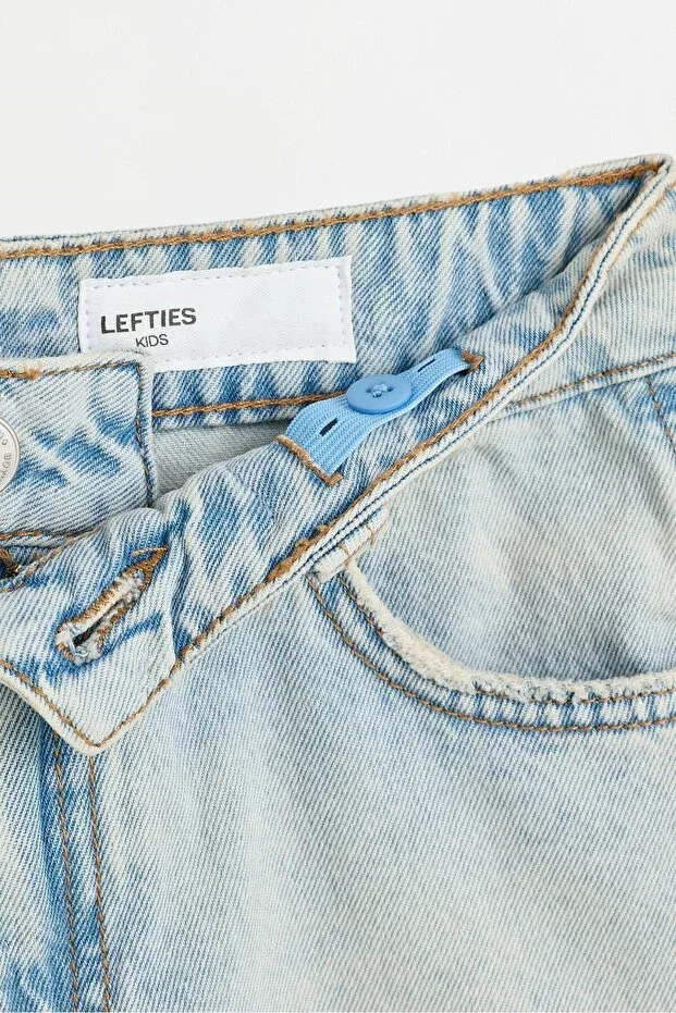 Детские шорты для мальчиков джинсовые Relaxed fit denim bermuda shorts Lefties, Sky Blue — фото 4
