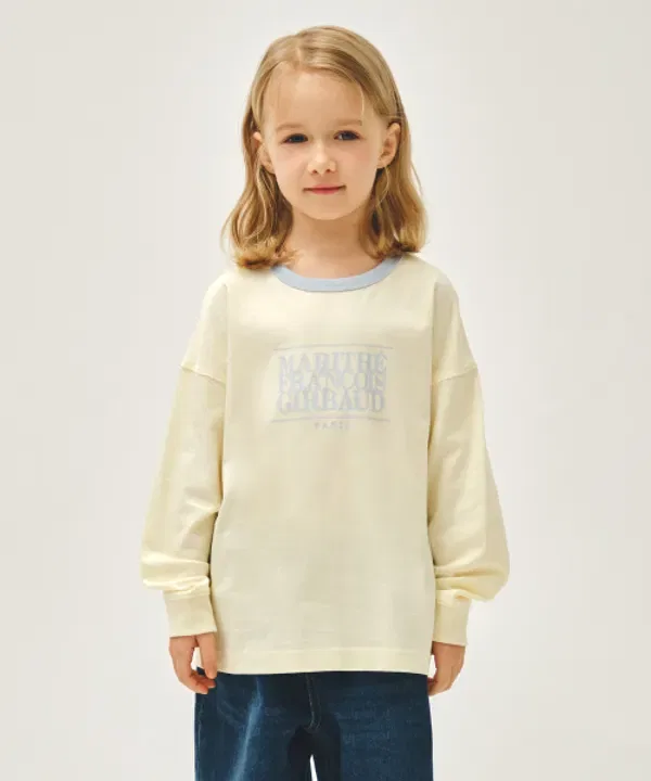 Детская футболка с длинным рукавом Classic Logo, Marithé, желтый
