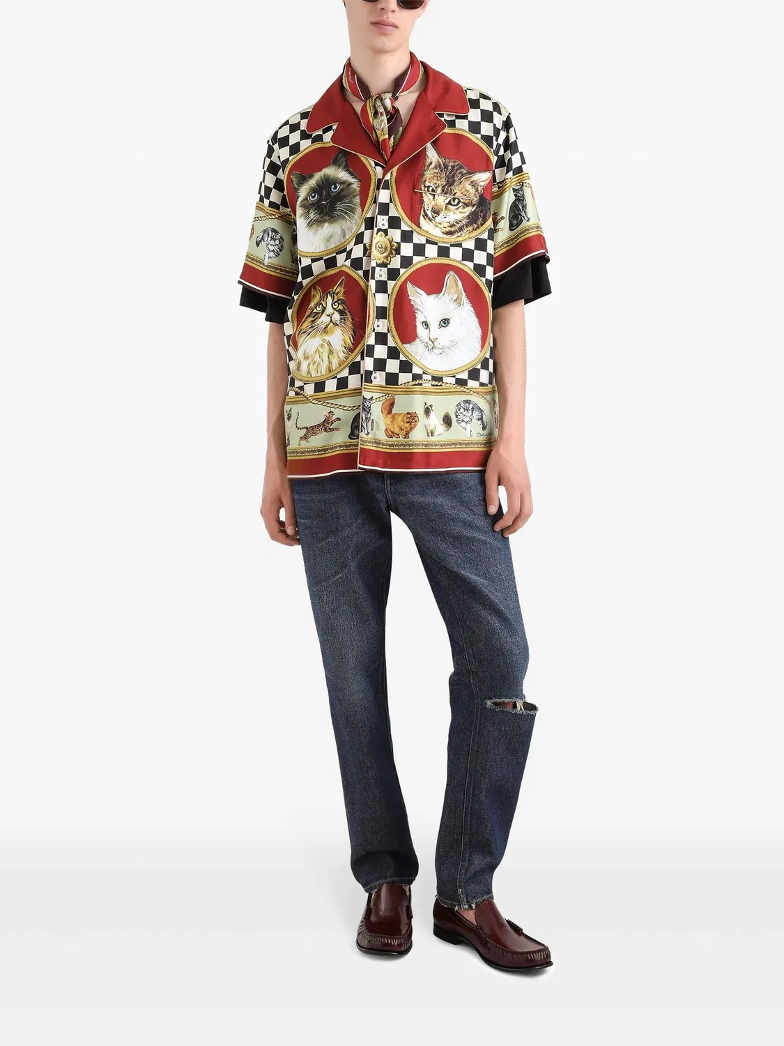 Dolce & Gabbana Джинсы прямого кроя из голубого денима — фото 2