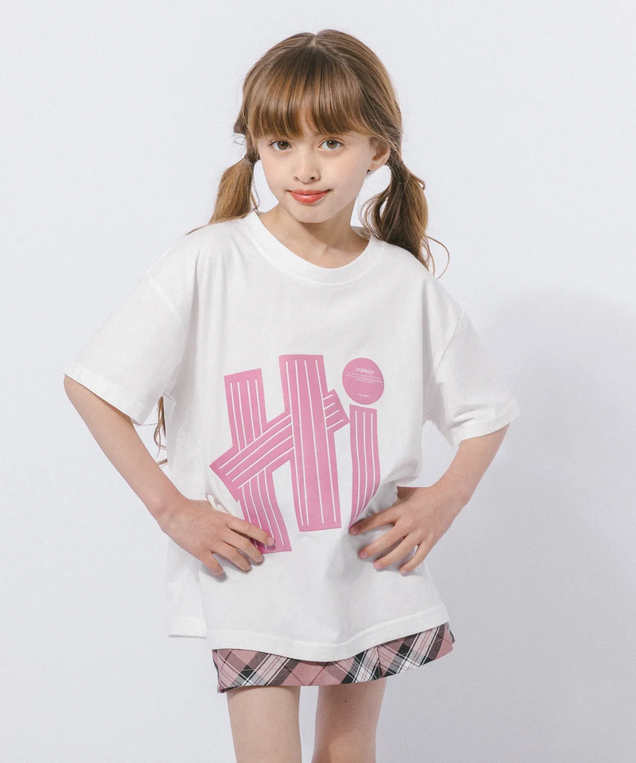 Детская футболка оверсайз с принтом Big Front Logo Design URBAN CHERRY, White — фото 3