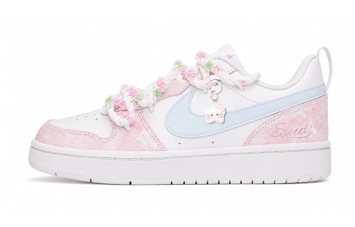 Детские кроссовки для скейтбординга с принтом Court Borough 2 Nike, Pink