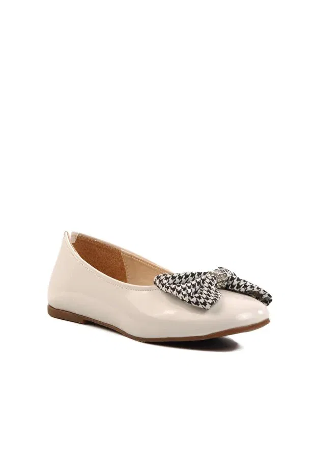 Детские балетки для девочек текстильные Rocky, White Patent Leather