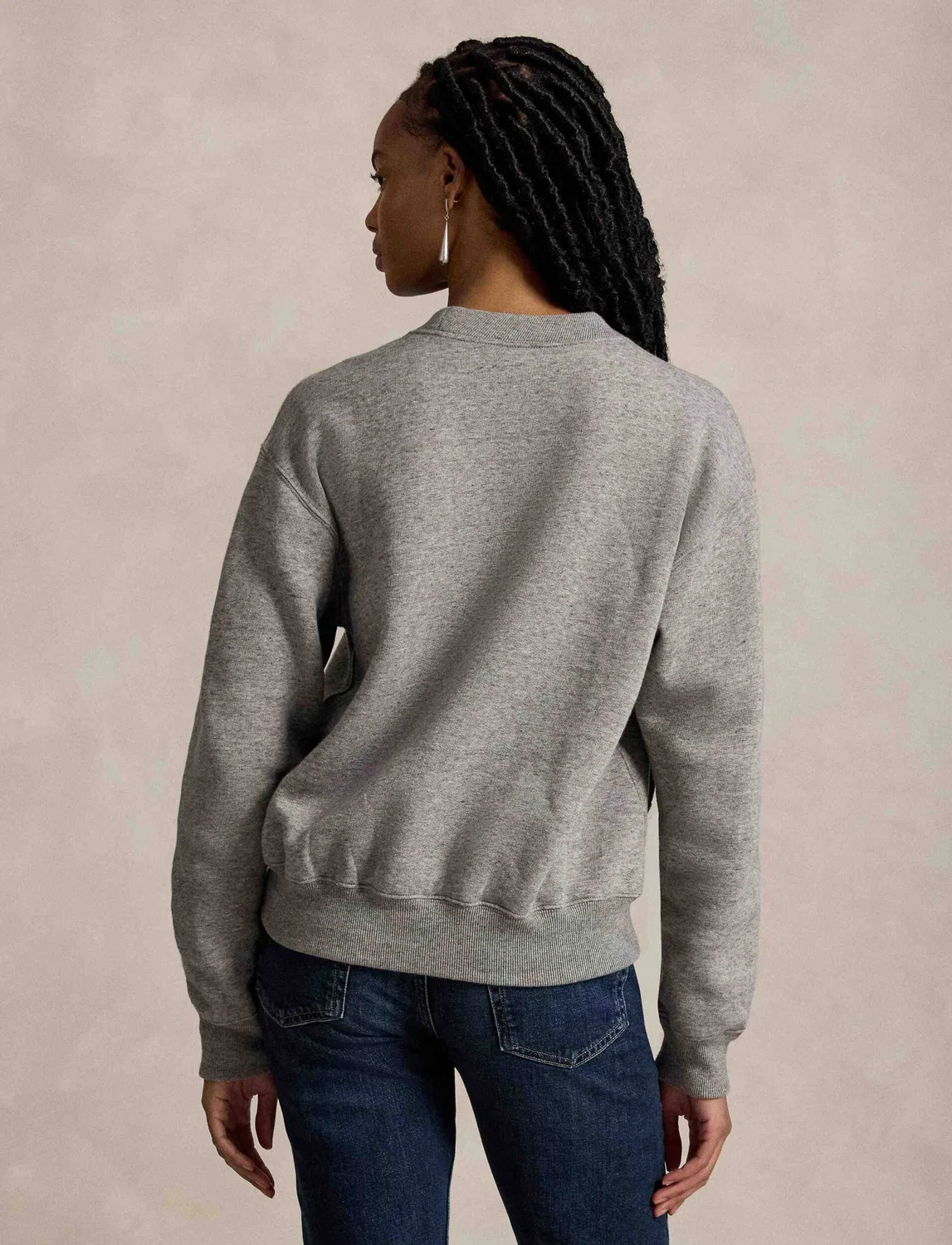 Свитшот свободного кроя Polo Ralph Lauren, Grigio — фото 3