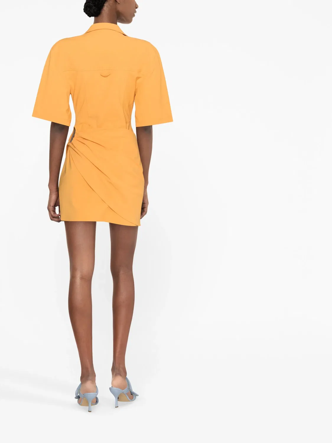 Платье-рубашка La Robe Camisa Jacquemus, мандариновый — фото 3