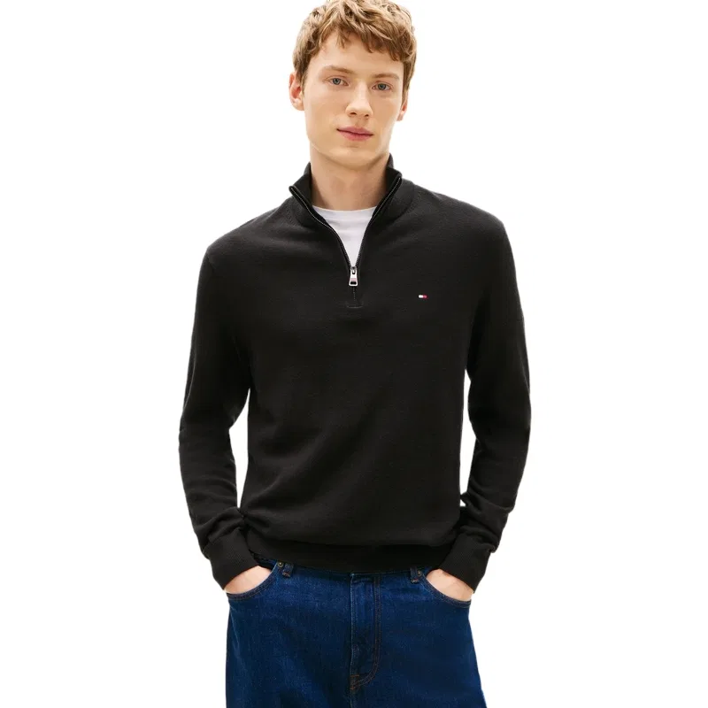 Мужской свитер с полу-водолазкой Knitwear Men's Half Turtleneck Moderate Tommy Hilfiger — фото 4