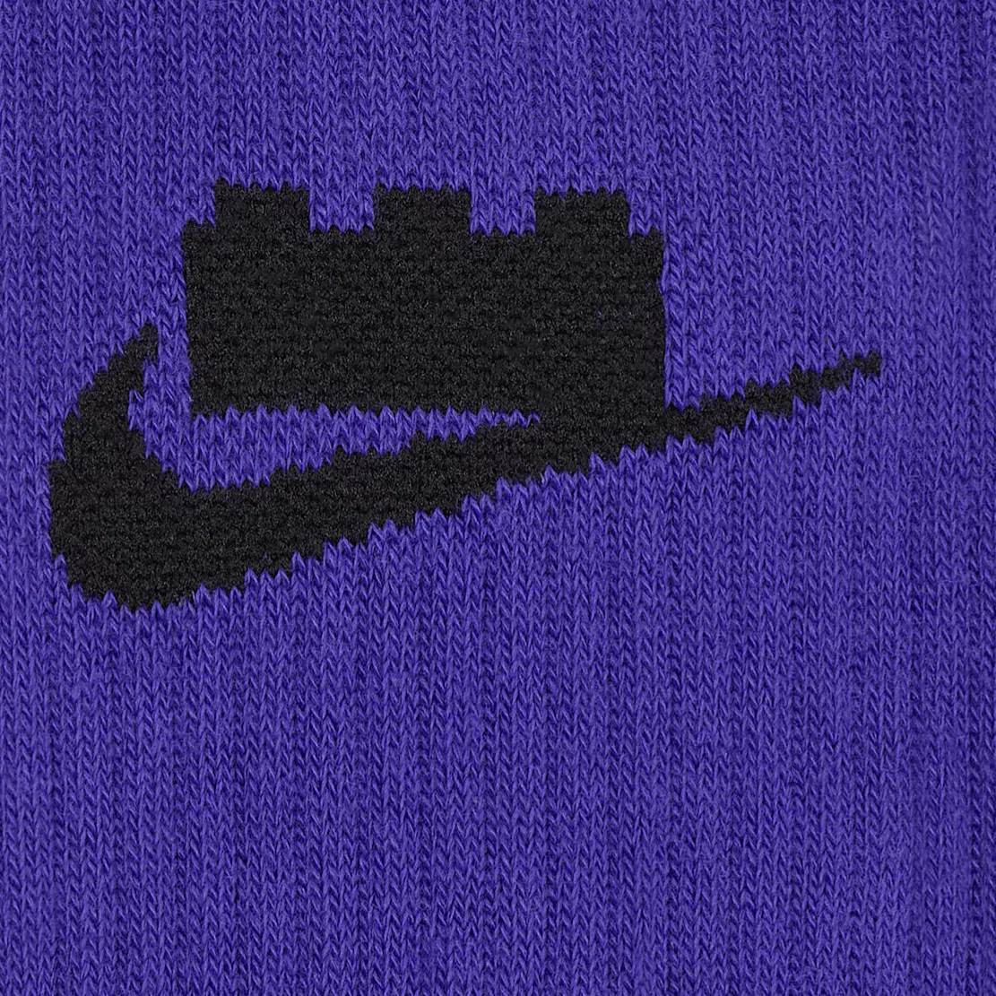 Детские носки Essentials с принтом, комплект из 3 пар, Nike, Multicolor — фото 4