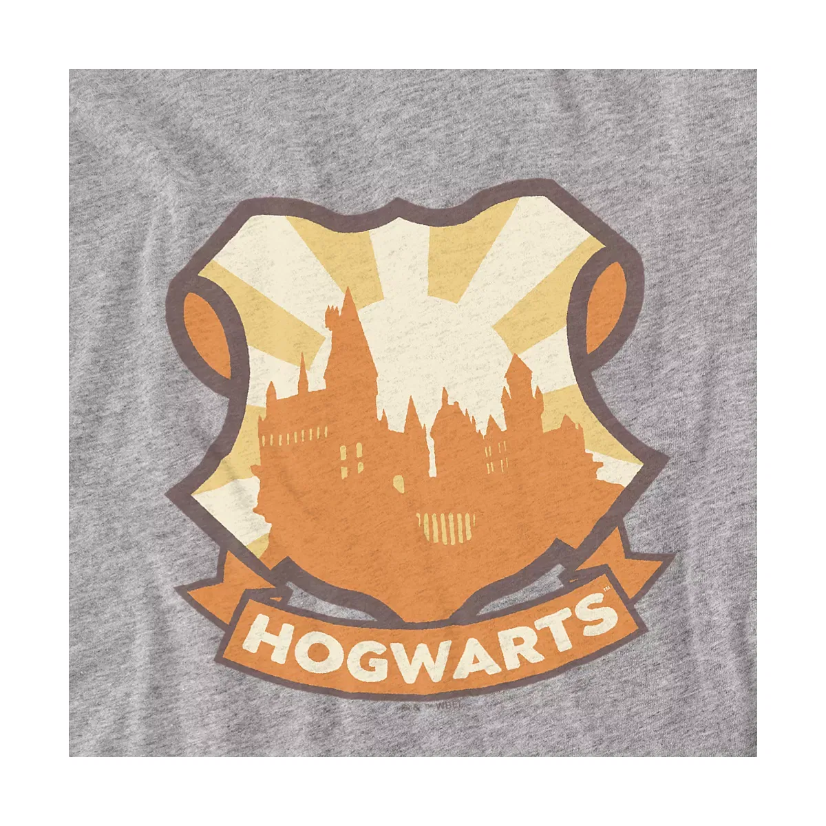Детское боди для мальчиков с принтом Harry Potter Summer Magic Hogwarts Crest, Athletic Heather — фото 2