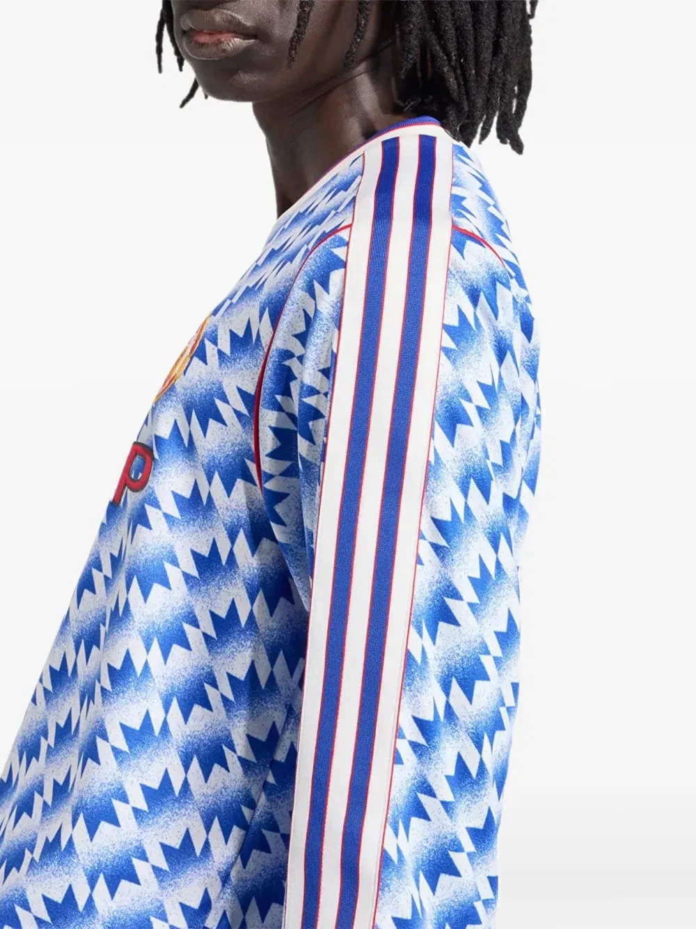 Футболка Manchester United 90 Away Adidas, синий — фото 4