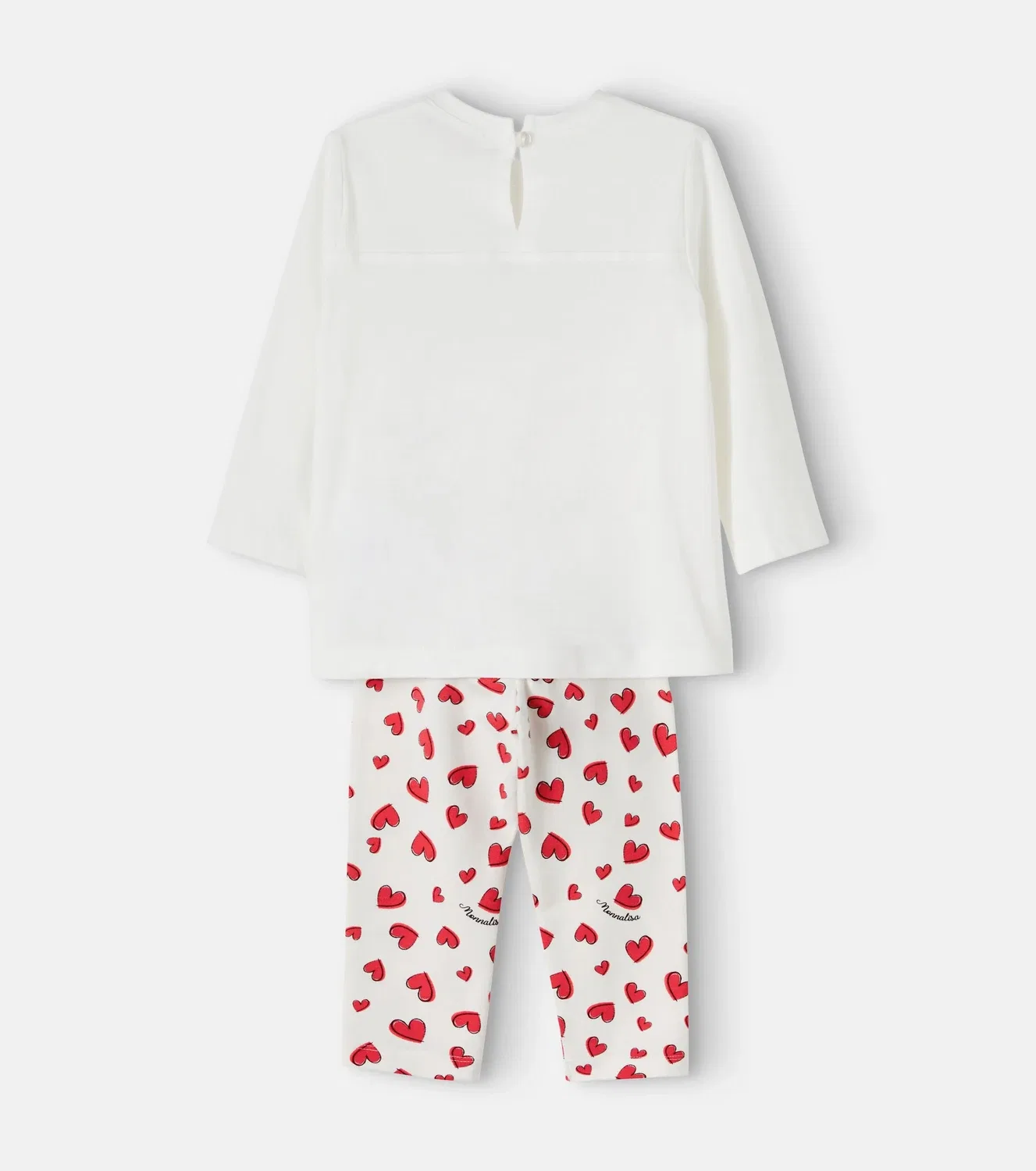 Комплект из футболки и брюк с принтом Disney Baby Monnalisa, белый — фото 3