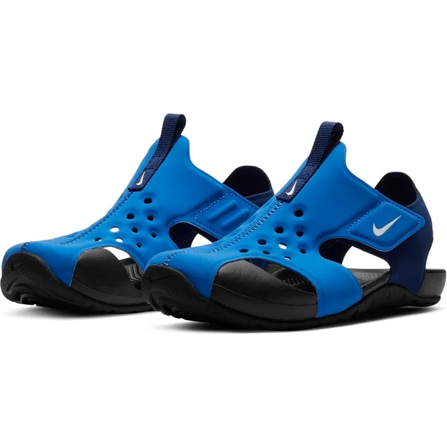 Детские кроссовки с закрытым носком Sunray Protect 2 Nike, Синий — фото 4