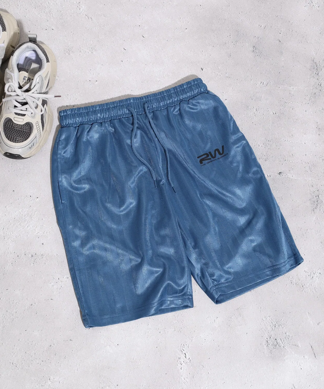 Детские шорты с принтом Uniform Logo Easy Half Pants FUNALIVE, Light Blue