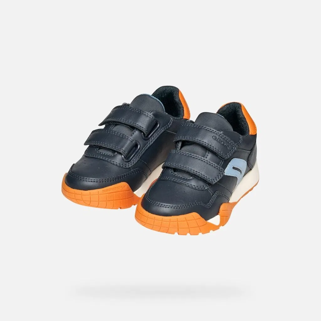 Детские кроссовки для мальчиков Geox J RANN-E BOY, Kosmosblau Orange — фото 4