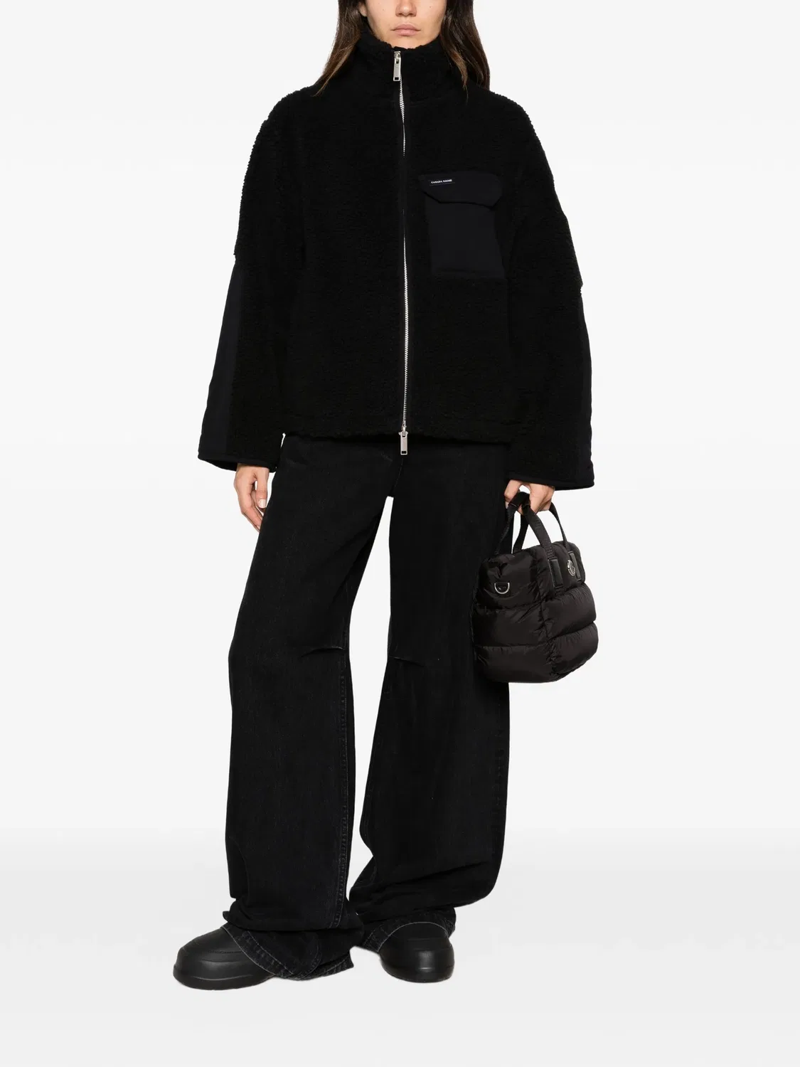 Флисовая куртка Soren черная Canada Goose, черный — фото 4