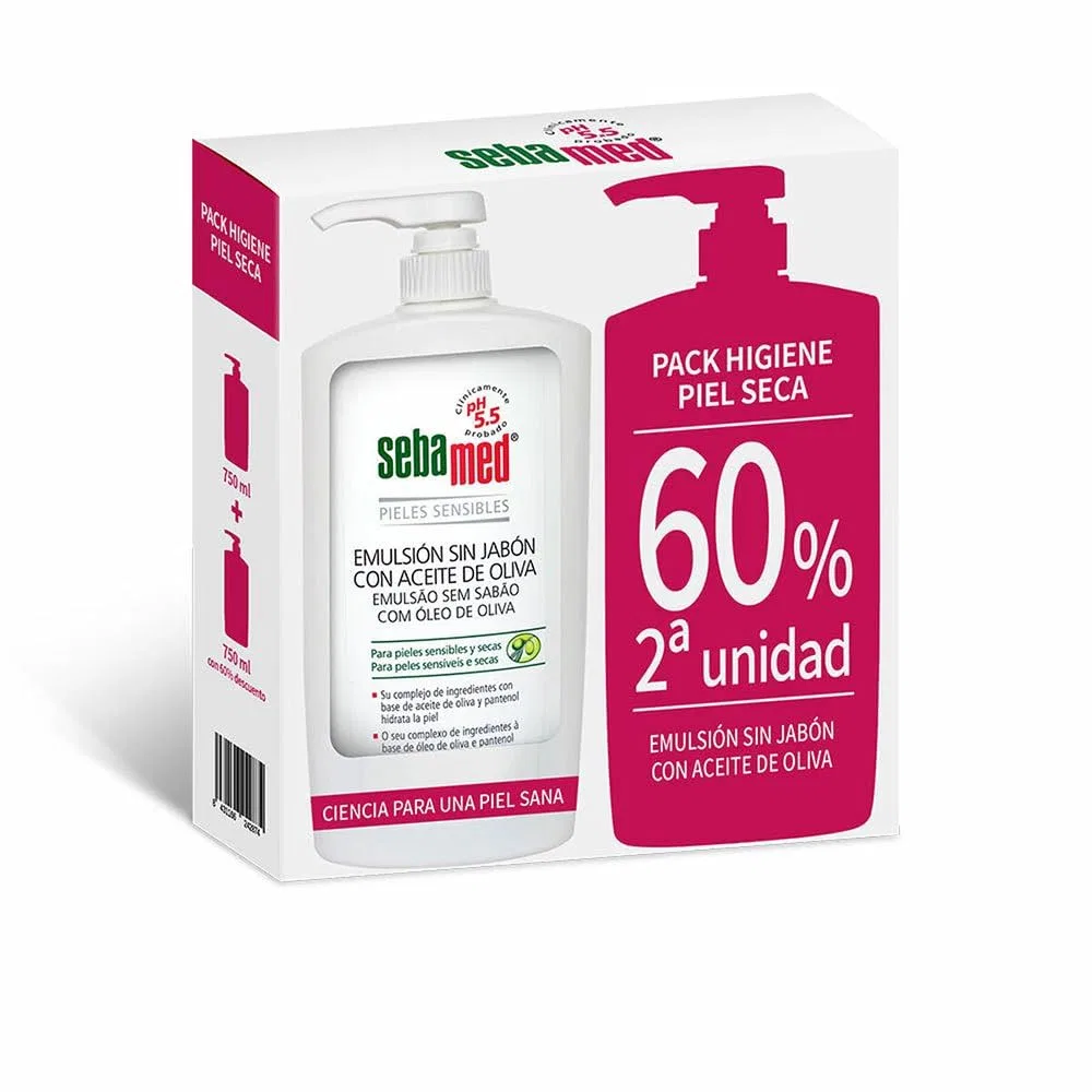 Гель для душа с оливковым маслом SEBAMED, 2 x 750 мл