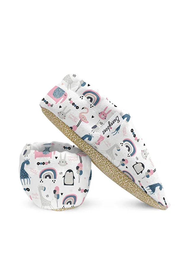 Детские пинетки с принтом Pink Flamingo Bunnybons, Flamingo