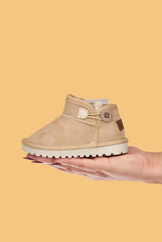 Детские ботинки для девочек на плоской подошве с принтом Kodiaq Mumenim, Beige — фото 3