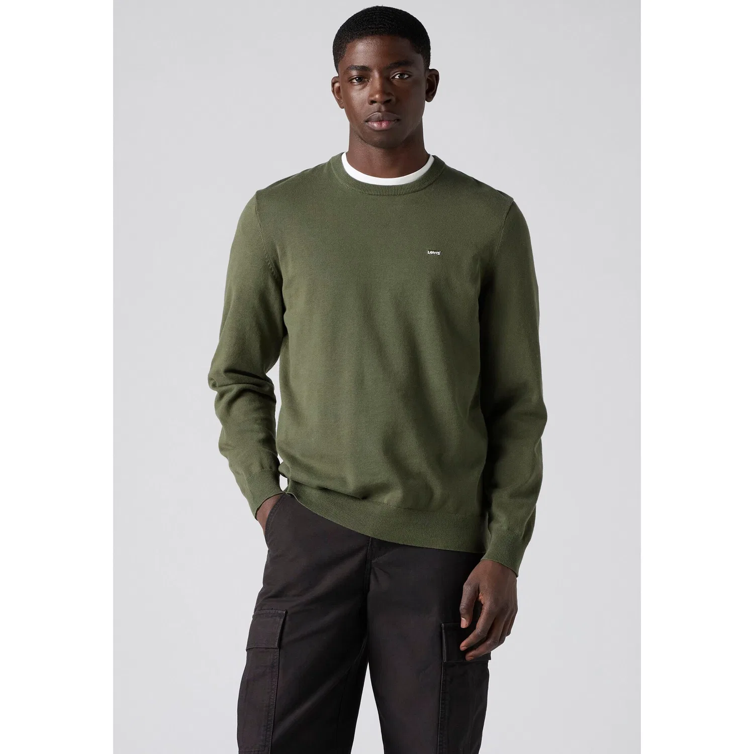 Мужской свитер с круглым вырезом Lightweight Hm Sweater Levi's, Deep Depths — фото 2