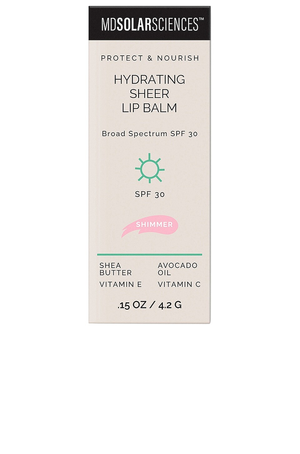 Бальзам для губ MDSolarSciences Hydrating Sheer Lip Balm SPF 30, цвет Shimmer — фото 2