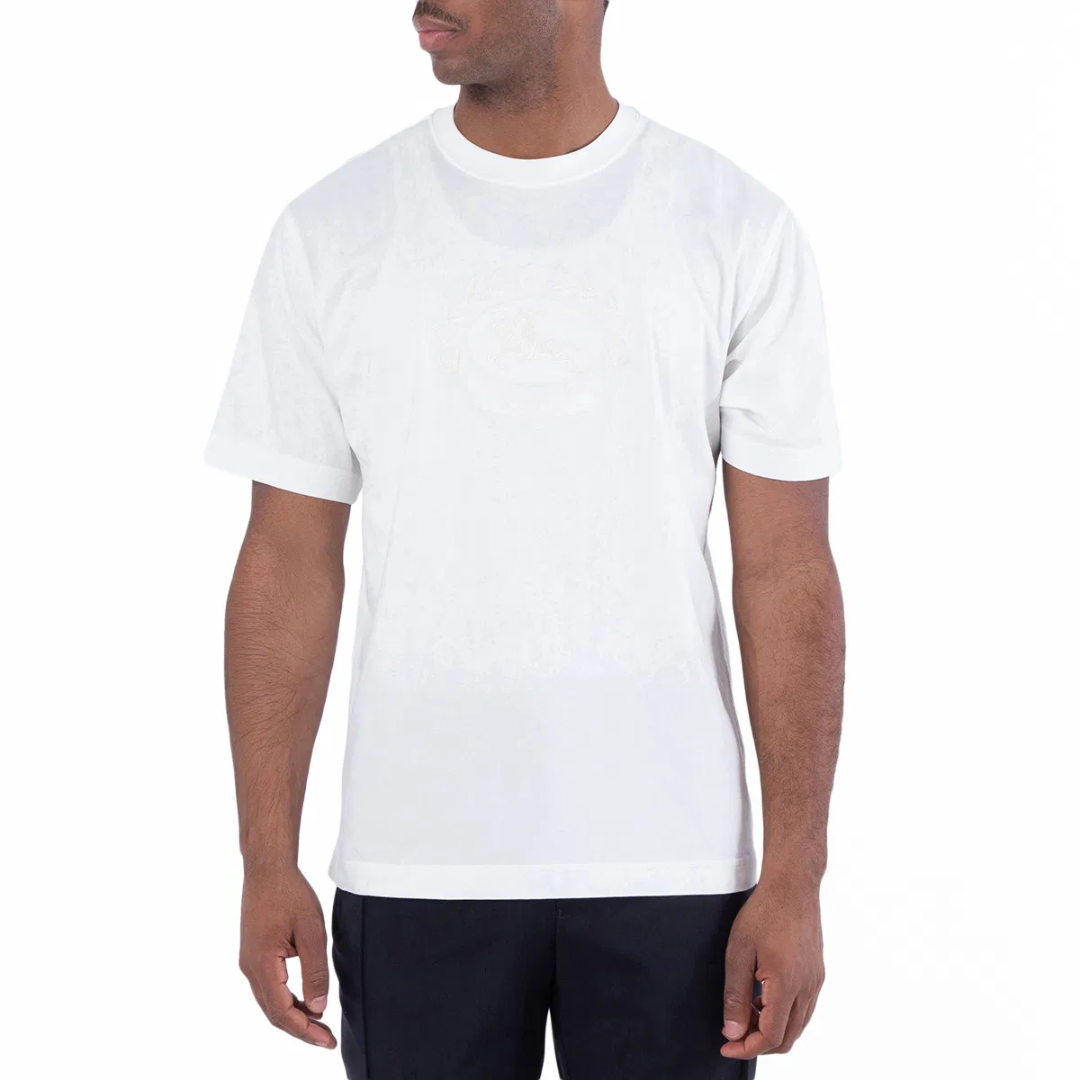 Футболка хлопковая EKD Cotton T-shirt Burberry, Chalk