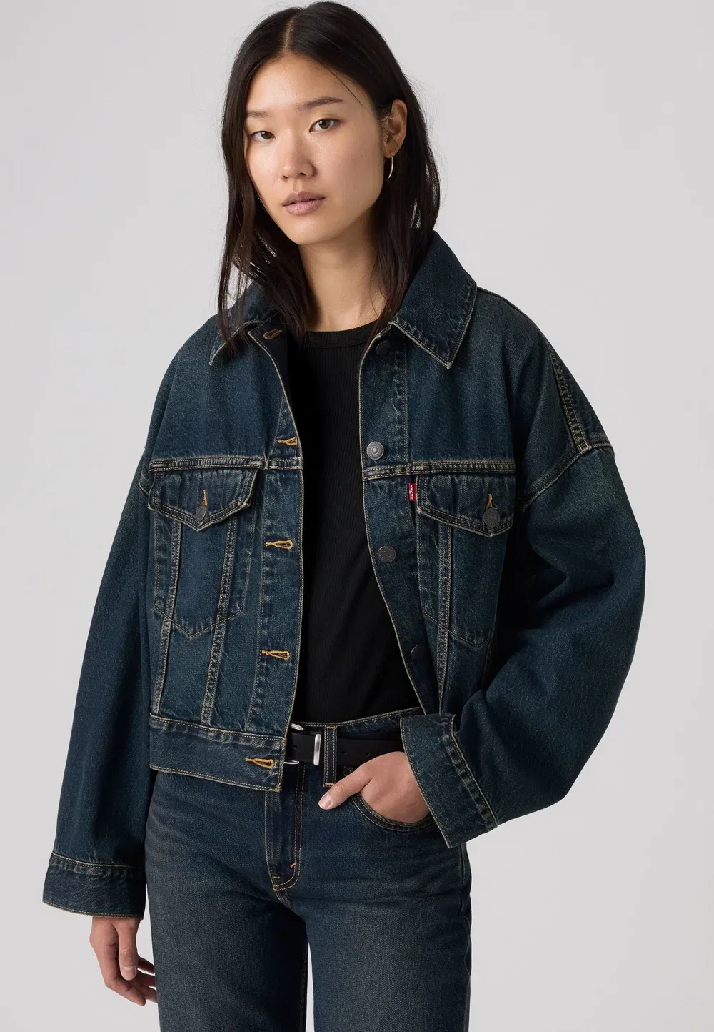 Свободная укороченная джинсовая куртка-тракер Levi'S, High Vibration
